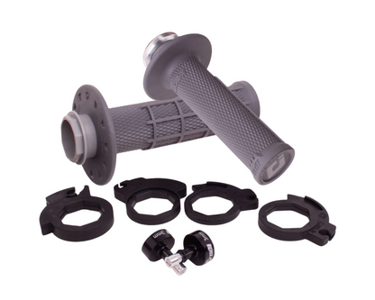 ODI MICRO-X HALF WAFFLE LOCK ON GRIPS 2T / 4T GRAPHITE