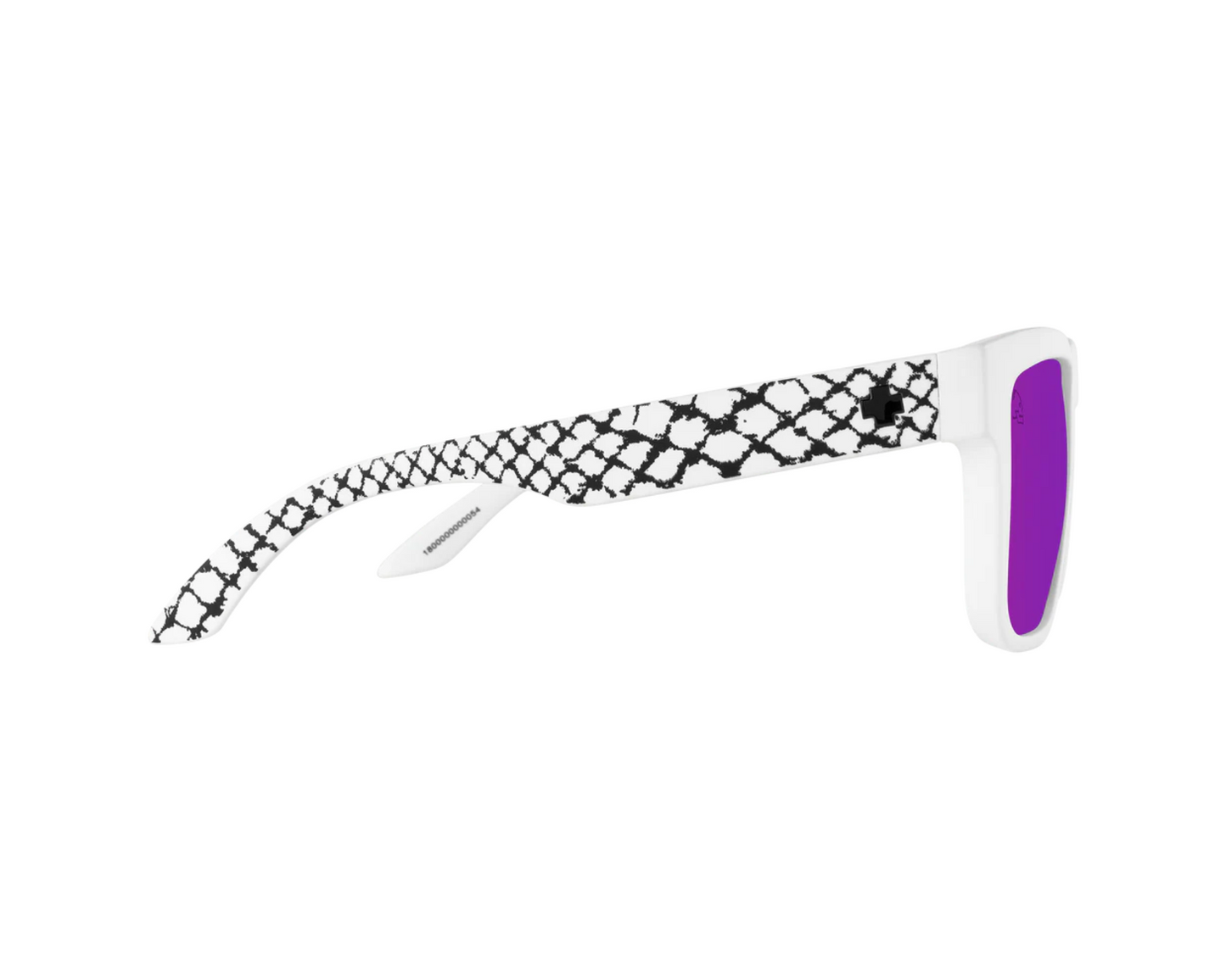 SPY DISCORD SLAYCO MATTE WHITE HAPPY BRONZE PURPLE SPECTRA MIRROR SUNGLASSES