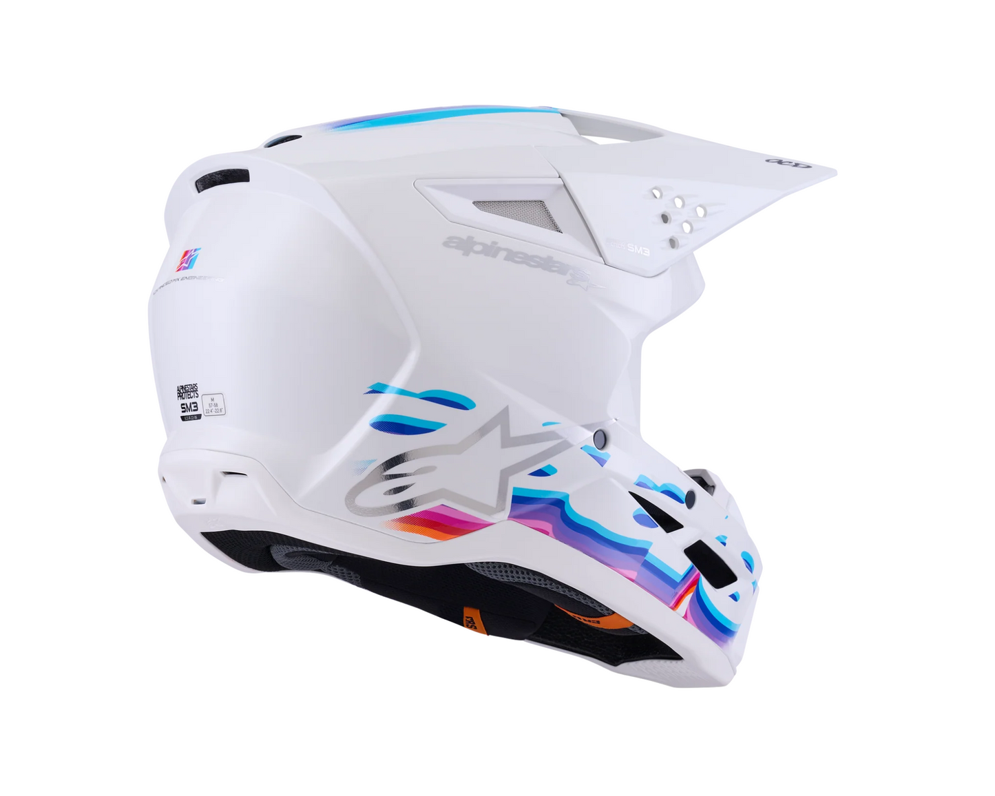 ALPINESTARS 2026 S-M3 FORCE GLOSS WHITE HELMET