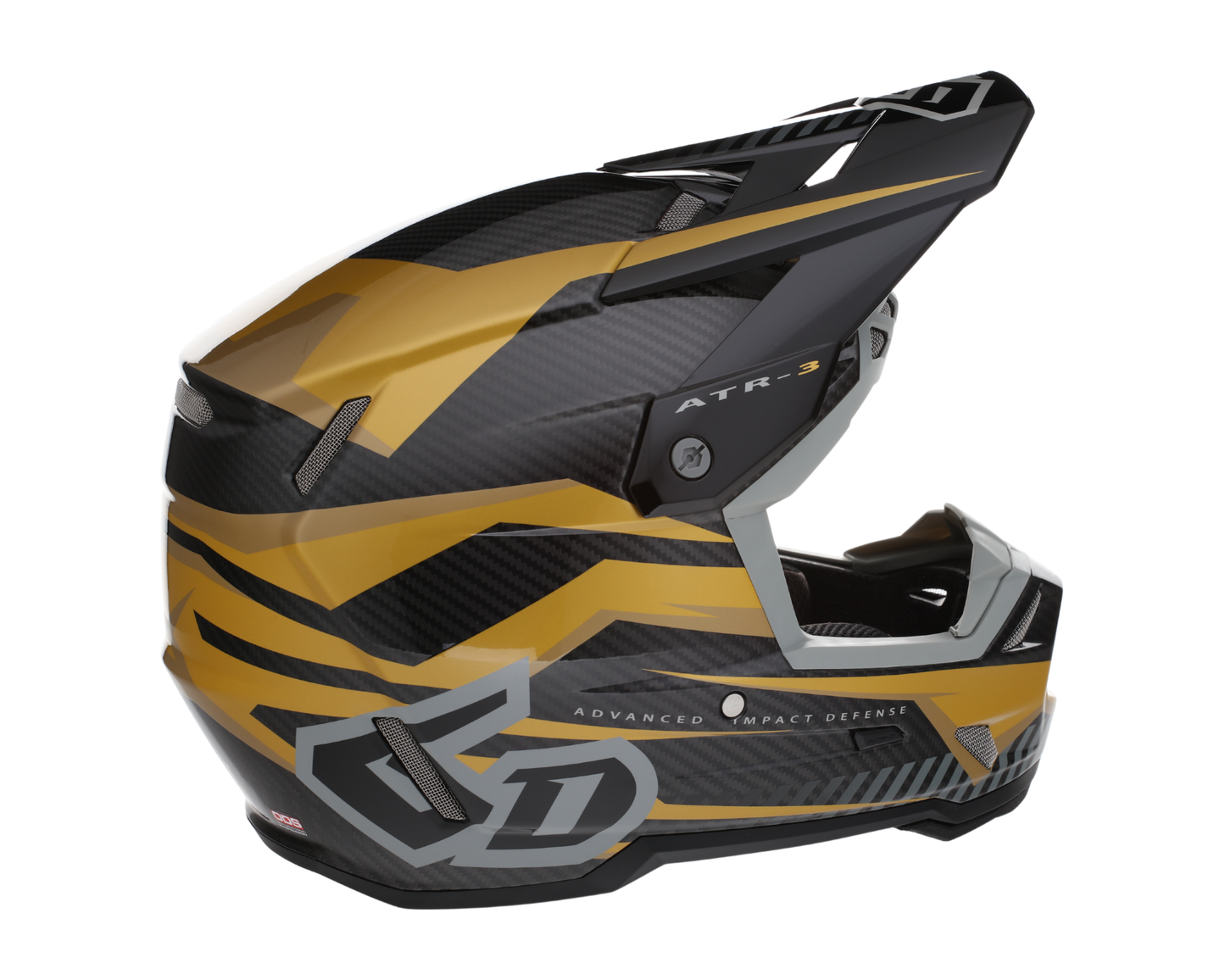 6D ATR-3 RIVAL GLOSS GOLD HELMET