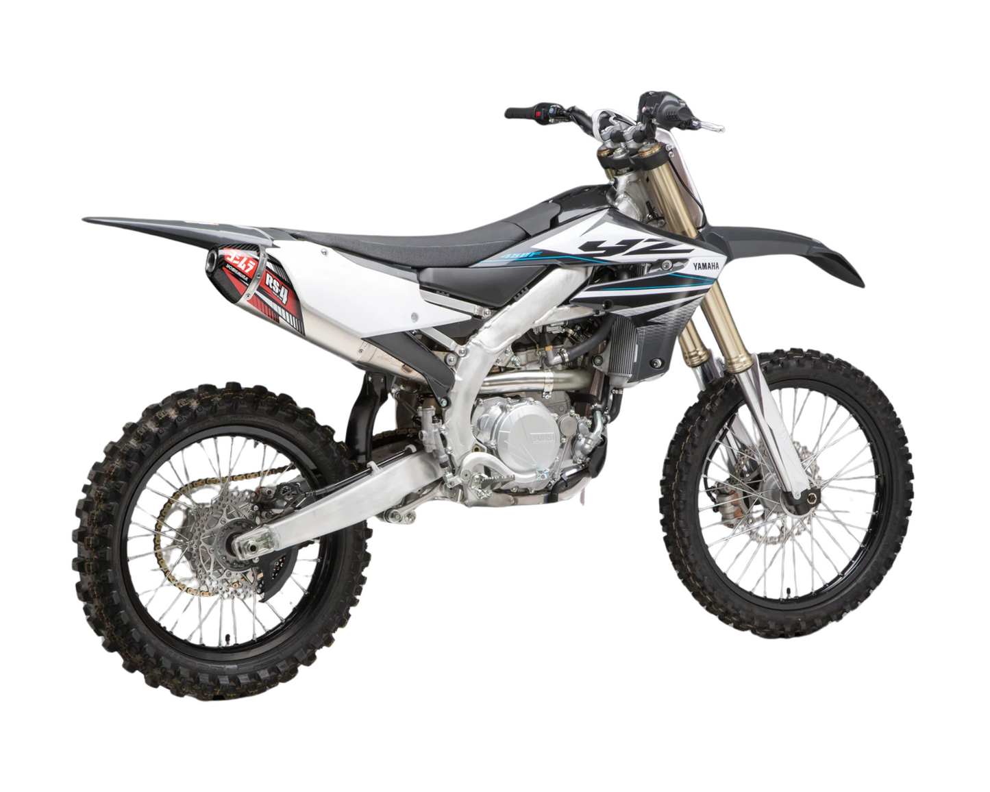 YOSHIMURA YAMAHA YZ450F 18-22 YZ450FX/WR450F 19-23 RS-4 STAINLESS SLIP ON WITH CARBON END CAP