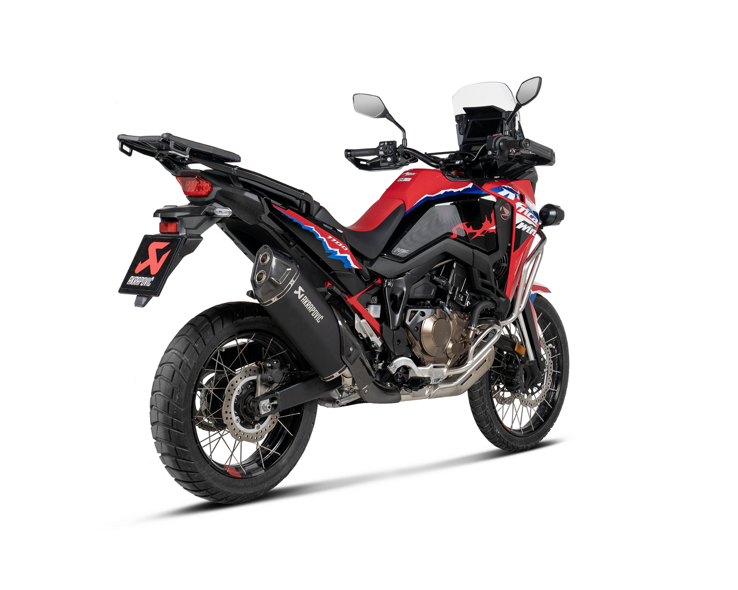AKRAPOVIC HONDA CRF1100L AFRICA TWIN 20-24 TITANIUM SLIP ON WITH CARBON END CAP
