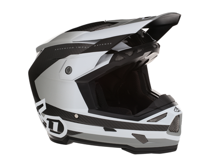 6D ATR-3 PURE GLOSS WHITE HELMET