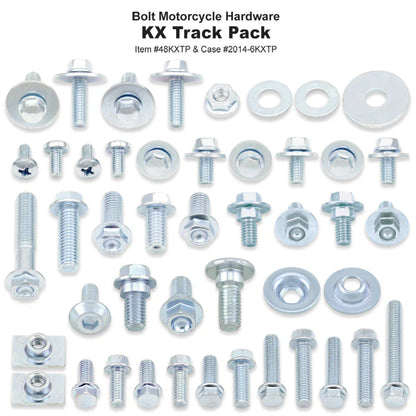BOLT HARDWARE KAWASAKI KX/KXF 01-25 TRACK PACK HARDWARE KIT