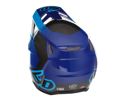 6D ATR-3 PURE GLOSS CYAN BLUE HELMET