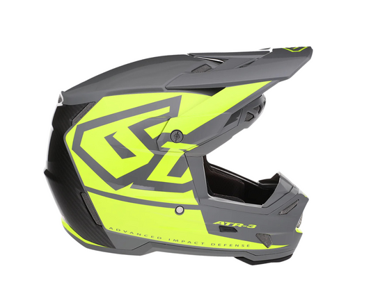 6D ATR-3 HEX GLOSS NEON YELLOW HELMET
