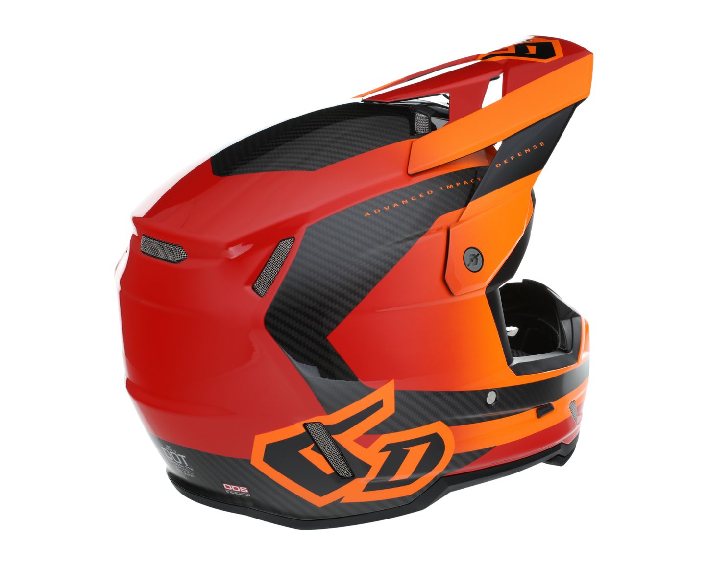 6D ATR-3 PURE GLOSS RED HELMET