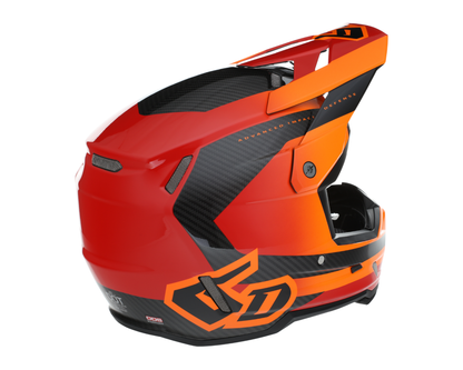 6D ATR-3 PURE GLOSS RED HELMET