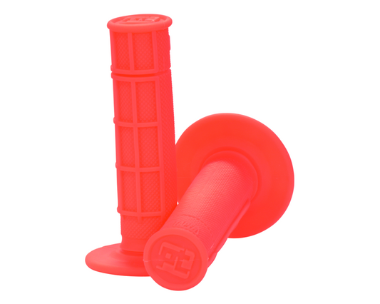 PROTAPER RACE CUT HALF WAFFLE NEON RED GRIPS
