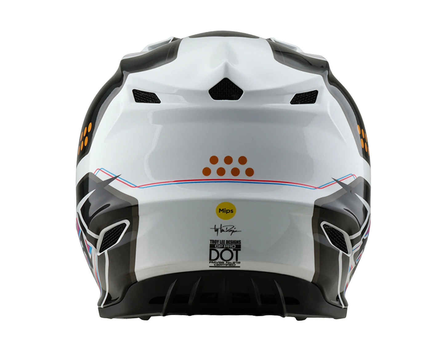 TROY LEE DESIGNS 2025 SE4 GP PRO TROOPER WHITE YOUTH HELMET