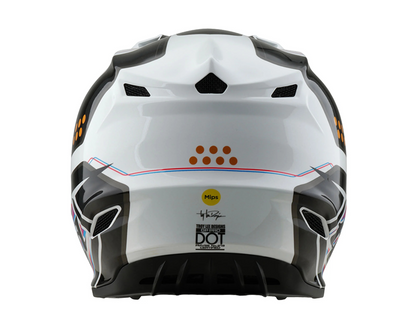 TROY LEE DESIGNS 2025 SE4 GP PRO TROOPER WHITE YOUTH HELMET