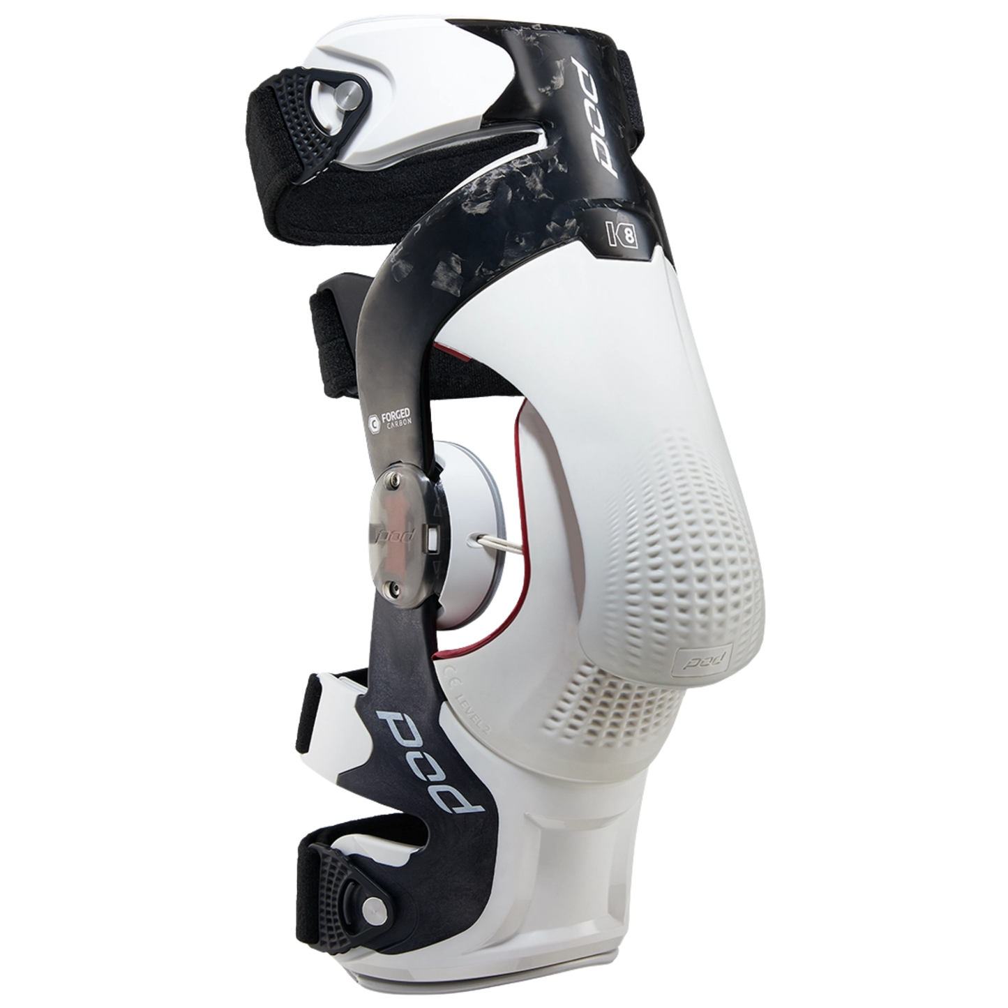 POD K8 3.0 CARBON / WHITE KNEE BRACE SET