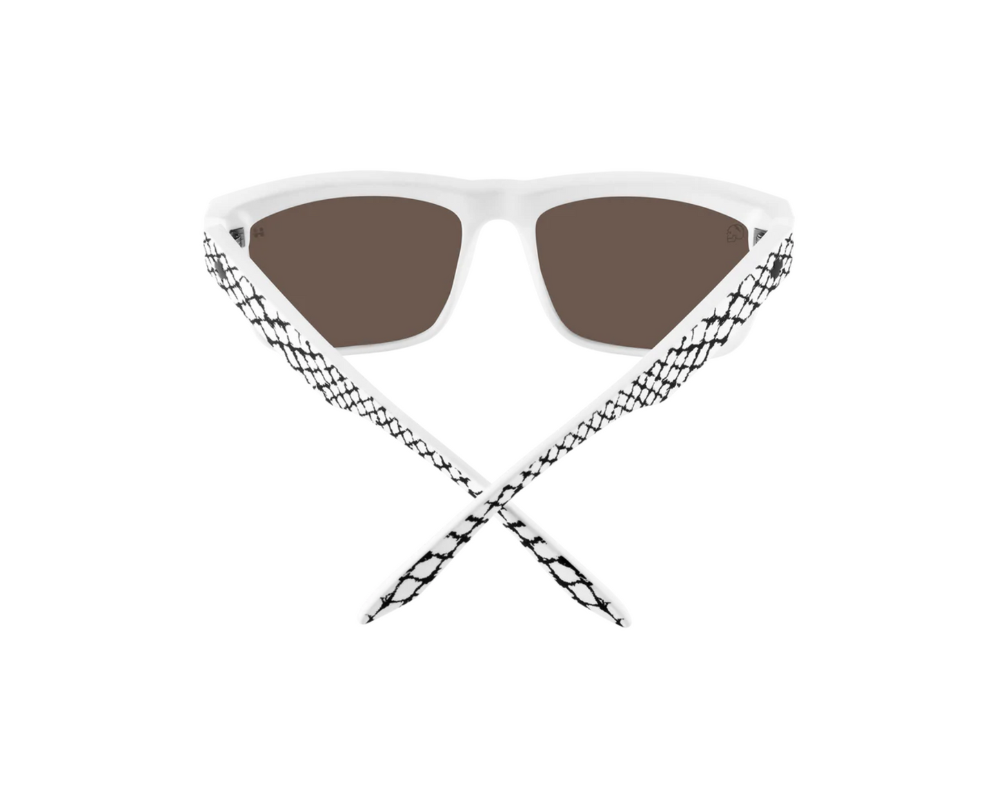 SPY DISCORD SLAYCO MATTE WHITE HAPPY BRONZE PURPLE SPECTRA MIRROR SUNGLASSES