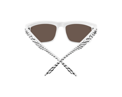 SPY DISCORD SLAYCO MATTE WHITE HAPPY BRONZE PURPLE SPECTRA MIRROR SUNGLASSES