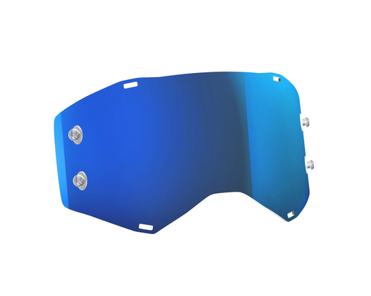 SCOTT PROSPECT/FURY SINGLE WORKS ELECTRIC BLUE CHROME LENS