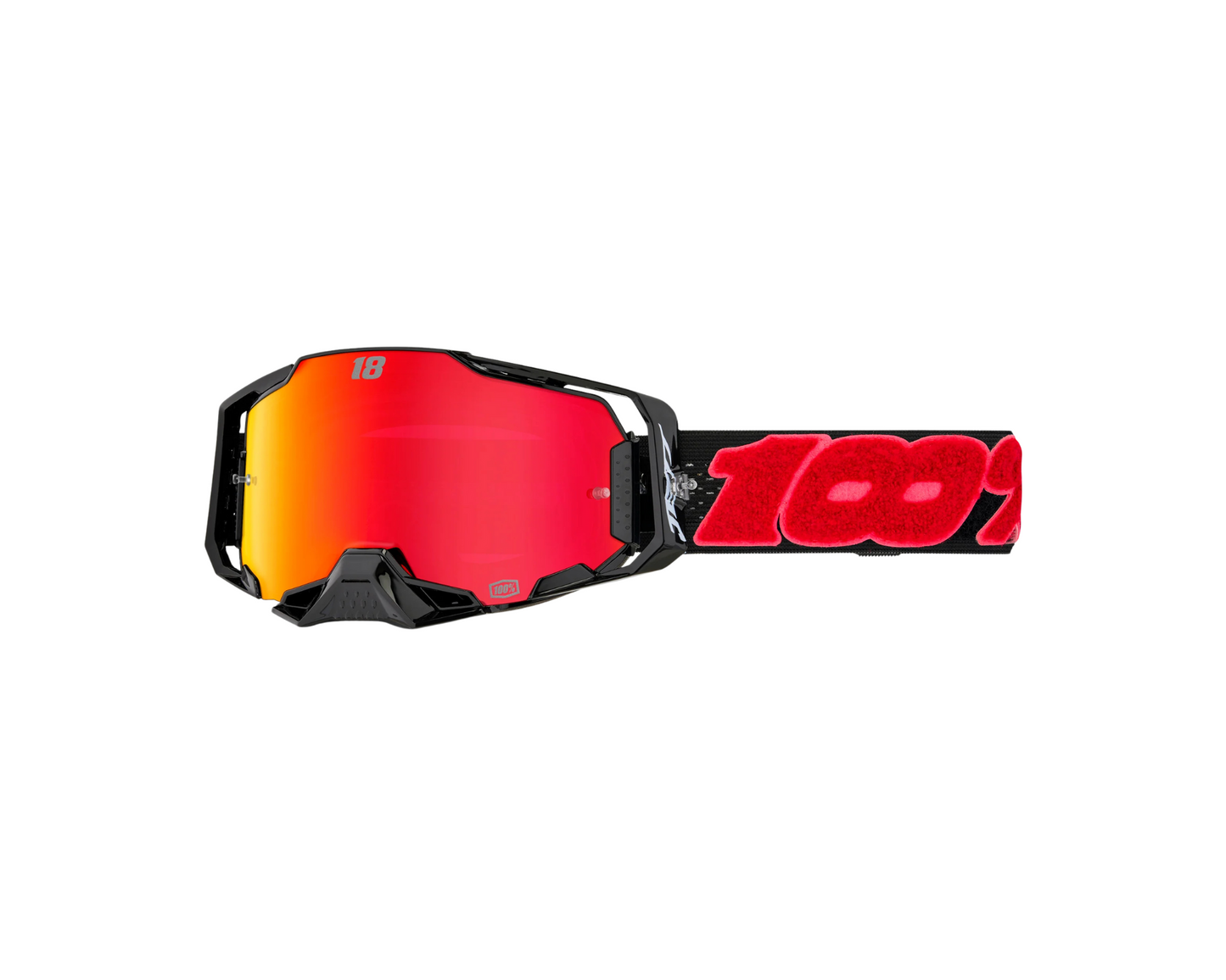 100% ARMEGA HIPER LE JETT LAWRENCE RED MIRROR GOGGLES