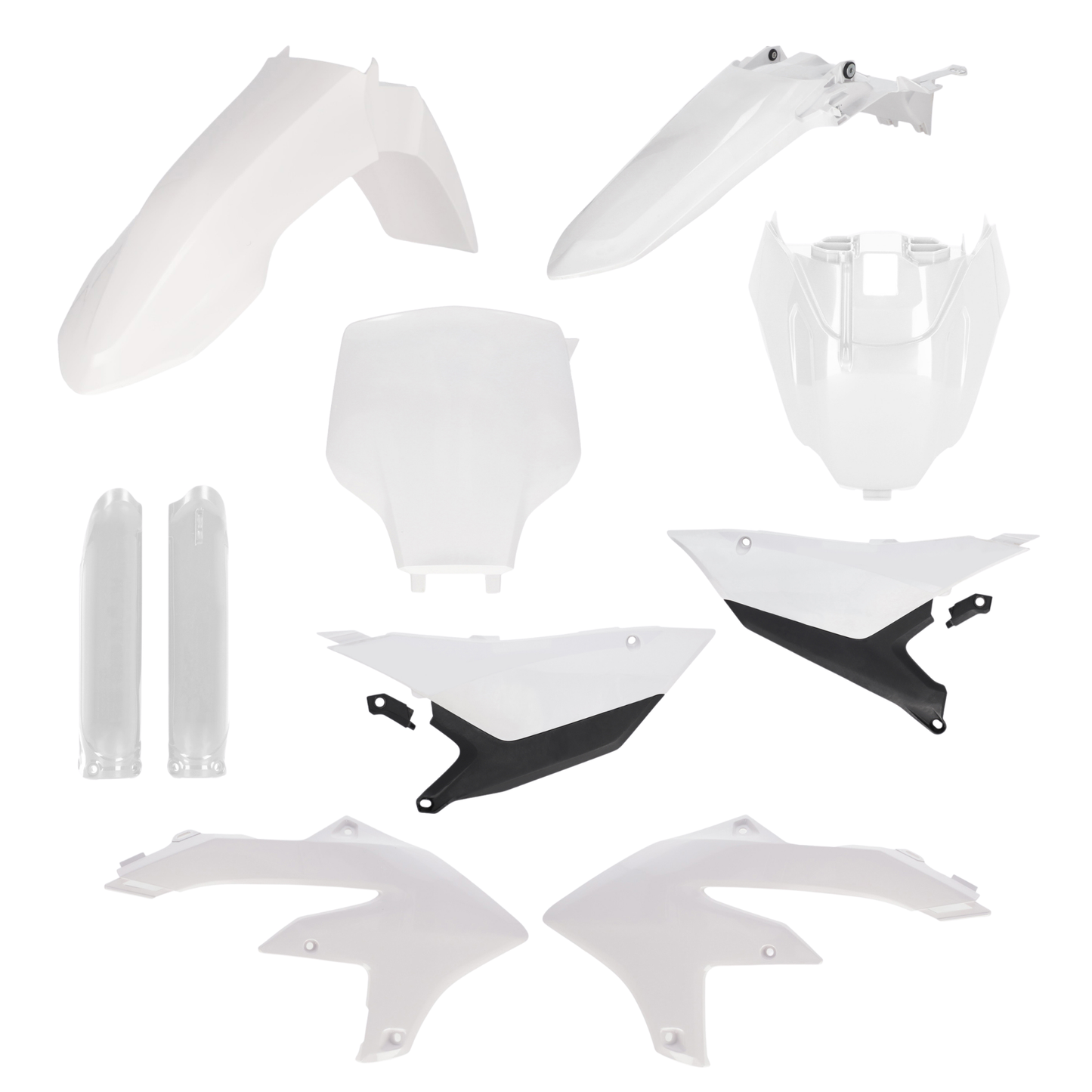 ACERBIS YAMAHA YZ450F 2026 WHITE/BLACK FULL PLASTICS KIT