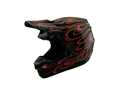 TROY LEE DESIGNS 2025 SE5 COMPOSITE TORCHED BLACK/GREY HELMET