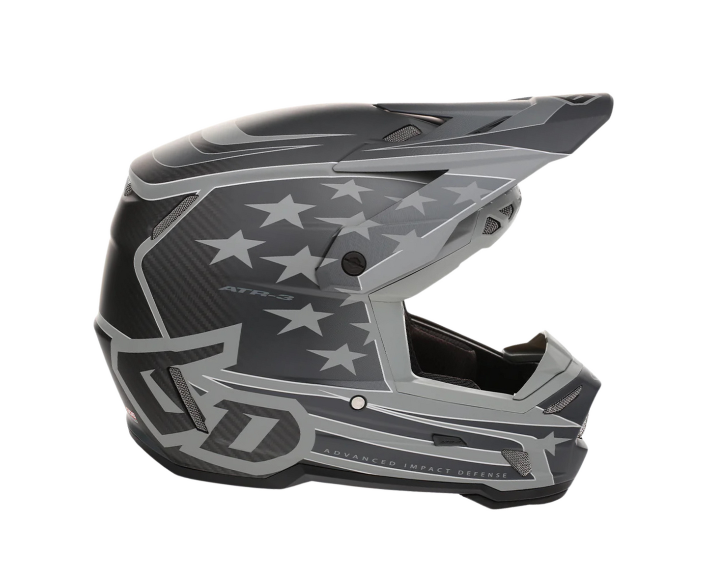 6D ATR-3 PATRIOT MATTE BLACK HELMET