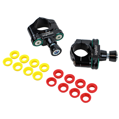 LUXON 4-POST RUBBER ISOLATED CONE INTERFACE BAR MOUNTS KTM SX/SX-F/XC/XC-F 16-27 EXC/EXC-F 24-26 / HUSQVARNA FC/FX/TC/TX 16-27 FE/TE 24-26 / GASGAS MC/EC/EX 24-27 / TRIUMPH TF 24-27