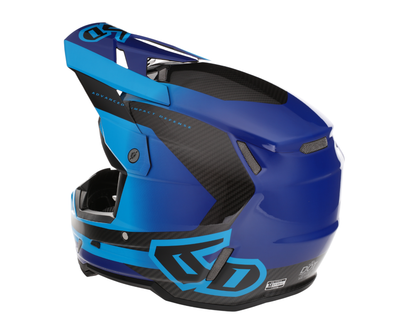6D ATR-3 PURE GLOSS CYAN BLUE HELMET