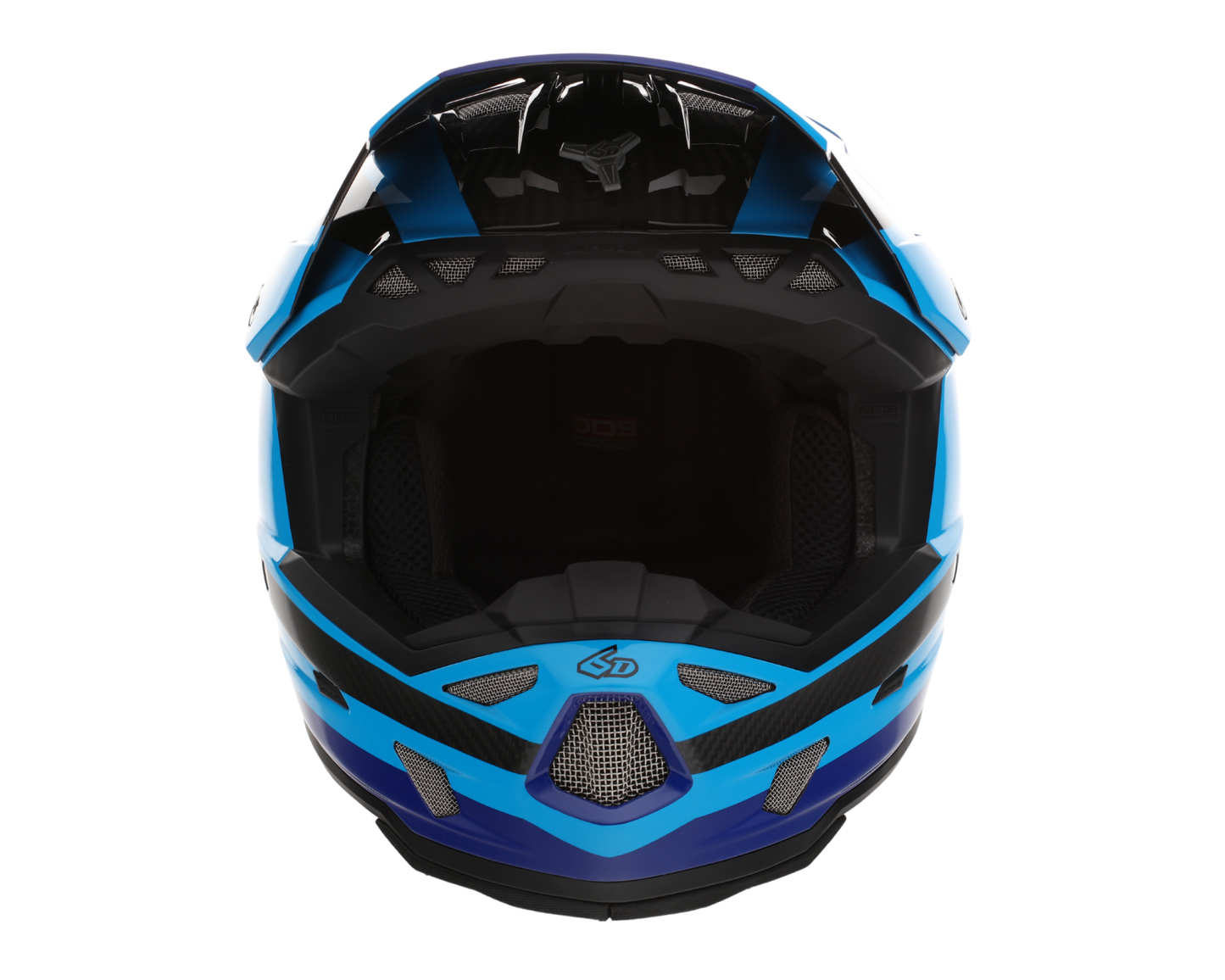 6D ATR-3 PURE GLOSS CYAN BLUE HELMET