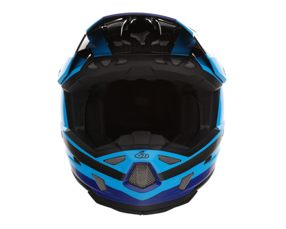 6D ATR-3 PURE GLOSS CYAN BLUE HELMET