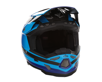6D ATR-3 PURE GLOSS CYAN BLUE HELMET