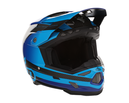 6D ATR-3 PURE GLOSS CYAN BLUE HELMET