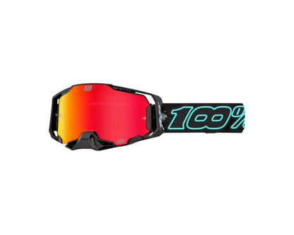 100% ARMEGA HIPER LE JETT LAWRENCE RED MIRROR GOGGLES
