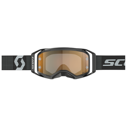 SCOTT PROSPECT 2.0 AMP BLACK/WHITE/GOLD CHROME WORKS GOGGLES