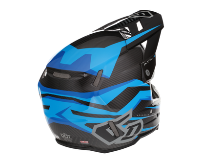 6D ATR-3 RIVAL GLOSS CYAN BLUE HELMET