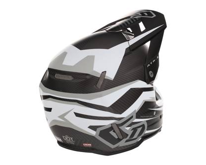 6D ATR-3 RIVAL MATTE WHITE HELMET