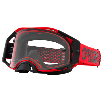 OAKLEY AIRBRAKE MX RED CLEAR GOGGLES