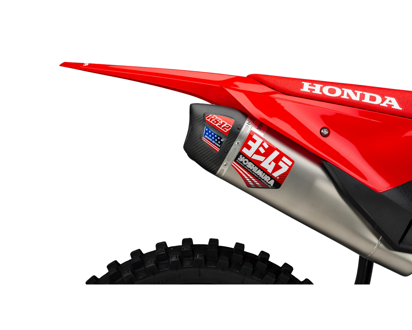 YOSHIMURA HONDA CRF250R/CRF250RX 25-26 RS-12 STAINLESS FULL SYSTEM WITH CARBON END CAP