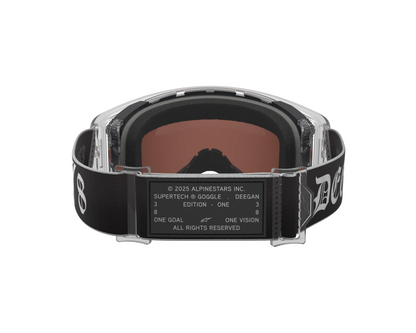 ALPINESTARS LE DNGR38 HAIDEN DEEGAN SUPERTECH VISION SILVER/BLACK SILVER MIRROR GOGGLES