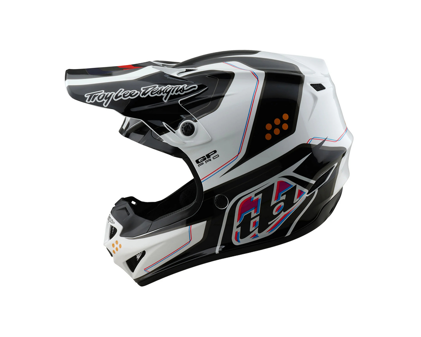 TROY LEE DESIGNS 2025 SE4 GP PRO TROOPER WHITE YOUTH HELMET