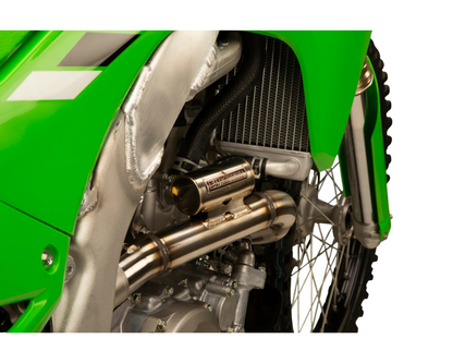 YOSHIMURA KAWASAKI KX250F/KX250X 25-26 RS-12 STAINLESS FULL SYSTEM WITH CARBON END CAP