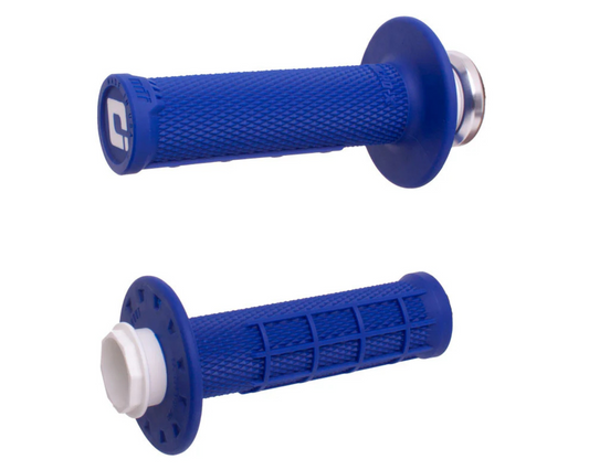 ODI MICRO-X HALF WAFFLE LOCK ON GRIPS 2T / 4T BLUE