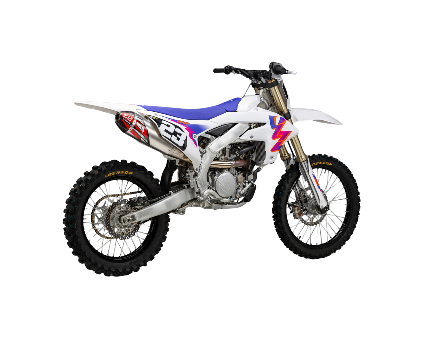 YOSHIMURA YAMAHA YZ250F 24-26 YZ250F/WR250F 25-26 RS-12 STAINLESS SLIP ON WITH CARBON END CAP