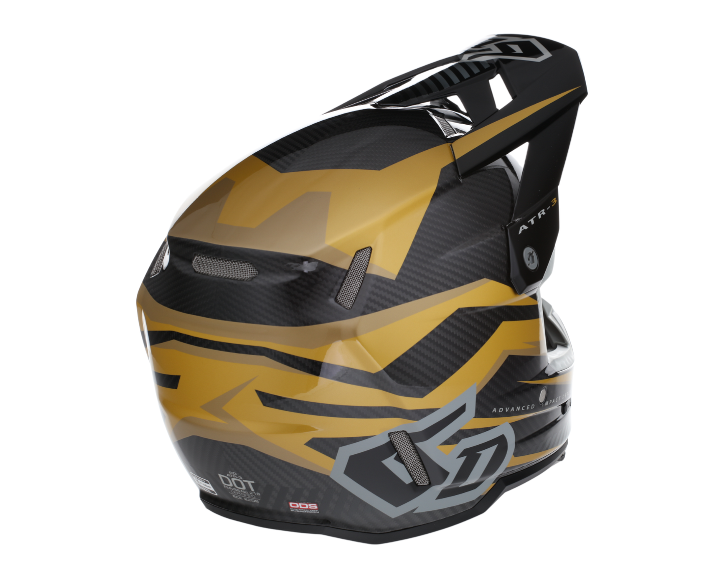 6D ATR-3 RIVAL GLOSS GOLD HELMET