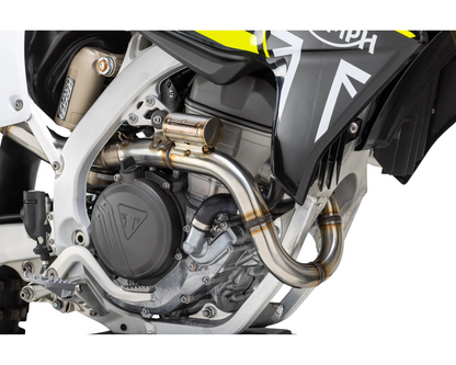 YOSHIMURA TRIUMPH TF 250-X 24-26 RS-12 STAINLESS FULL SYSTEM WITH CARBON END CAP