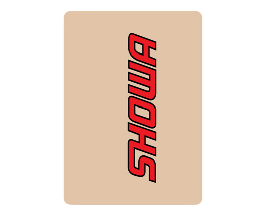 D-COR SHOWA RED CLEAR FORK DECALS