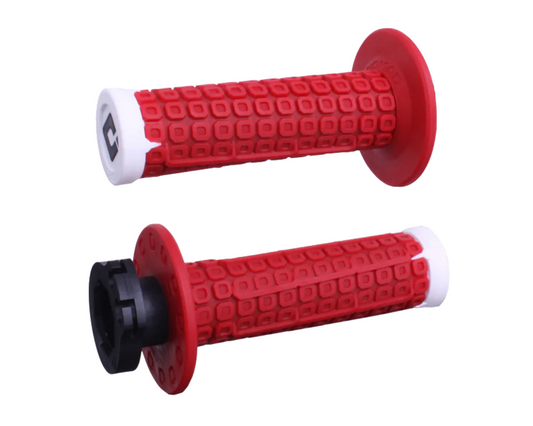 ODI NOMAD V2 LOCK ON GRIPS 2T / 4T RED/WHITE