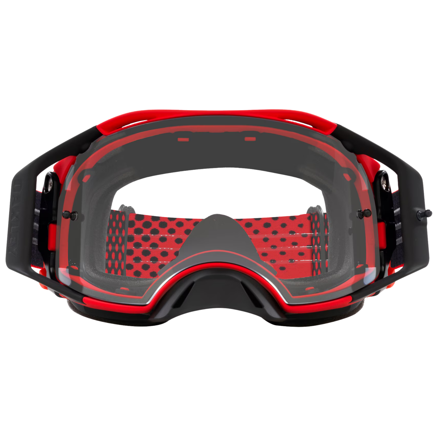 OAKLEY AIRBRAKE MX RED CLEAR GOGGLES