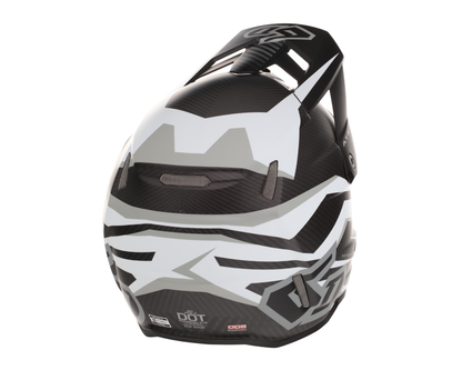 6D ATR-3 RIVAL MATTE WHITE HELMET