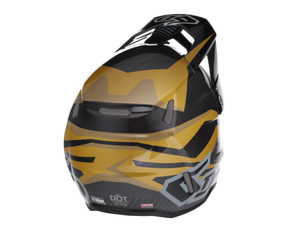 6D ATR-3 RIVAL GLOSS GOLD HELMET