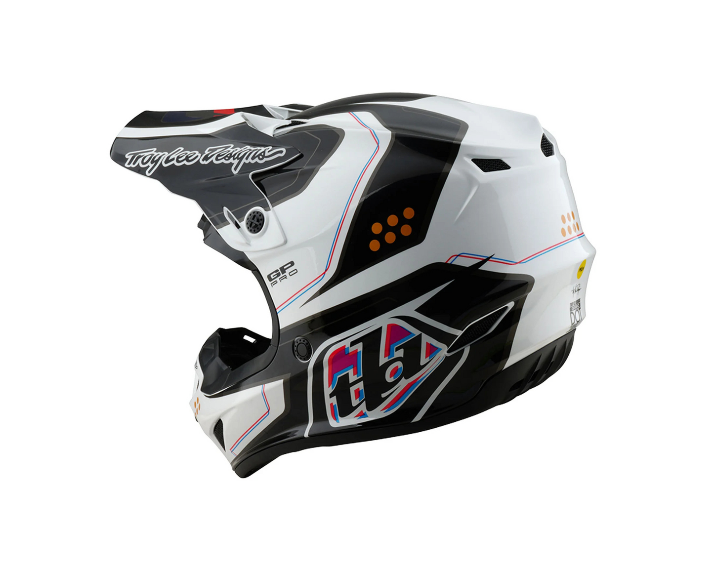 TROY LEE DESIGNS 2025 SE4 GP PRO TROOPER WHITE YOUTH HELMET