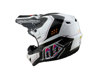 TROY LEE DESIGNS 2025 SE4 GP PRO TROOPER WHITE YOUTH HELMET