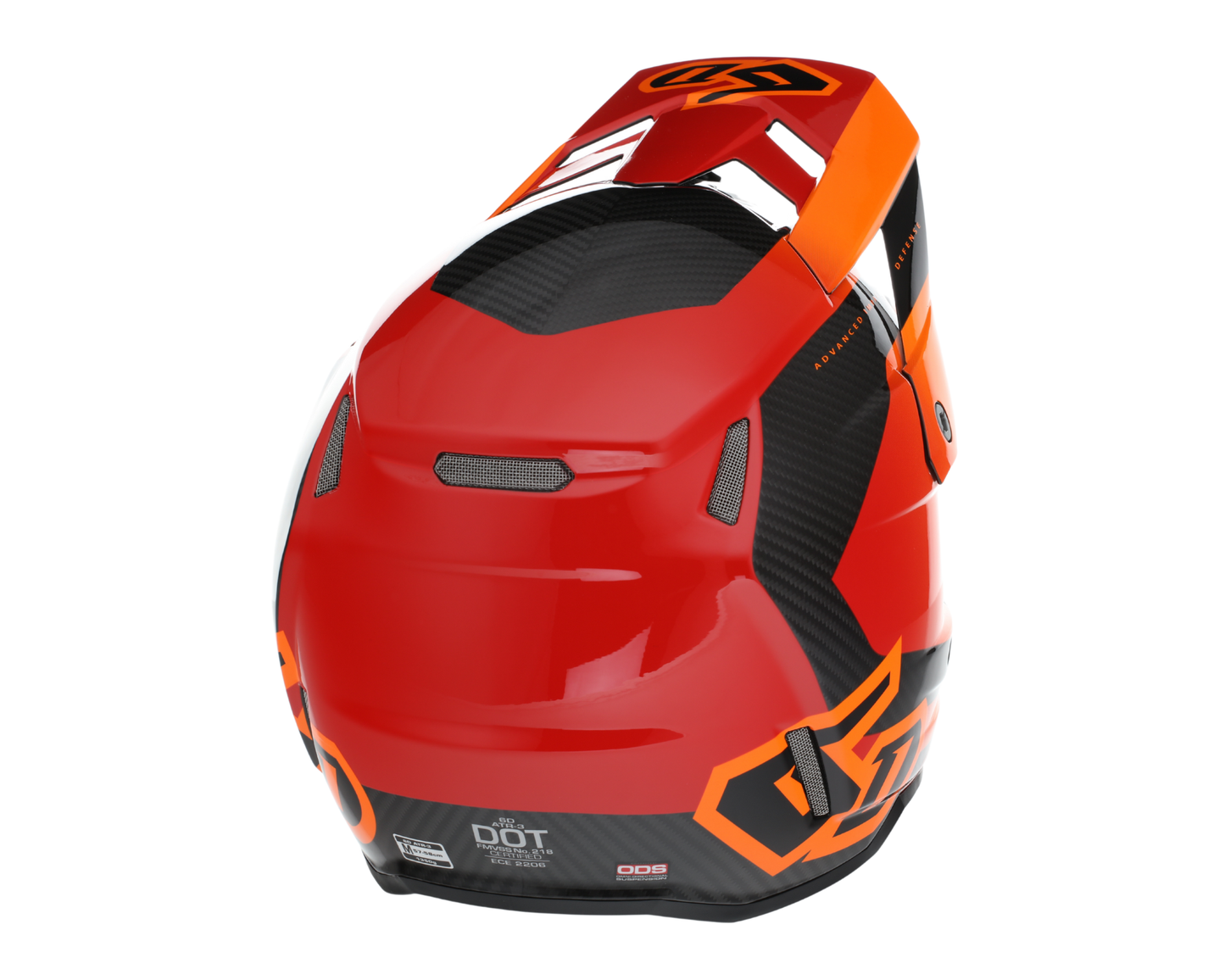 6D ATR-3 PURE GLOSS RED HELMET